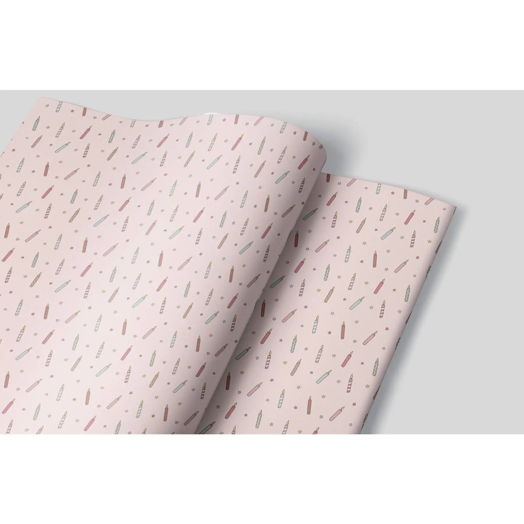 Meticulously crafted Birthday Candle Wrapping Paper for Memorable Gifts