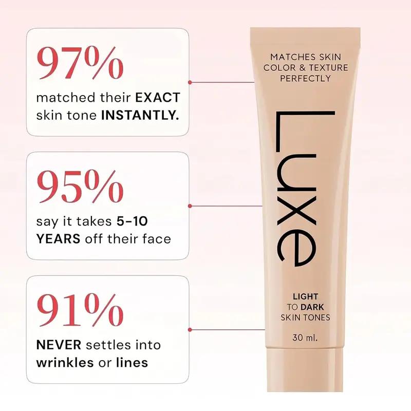 Luxe Color Changing Foundation | Instantly Adapts to Your Skin, Buildable Coverage, 12H Wear, Natural Glow Makeup