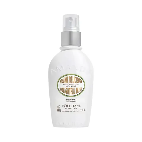 L'Occitane Soft Almond Hair & Body Mist Spray - Alcohol-Base Aromatic Body Mist with Natural Sweet, Vanilla Scents, Spritz Hair and Skin in a Single Step, for Scent Layering (Beauty & Personal Care)