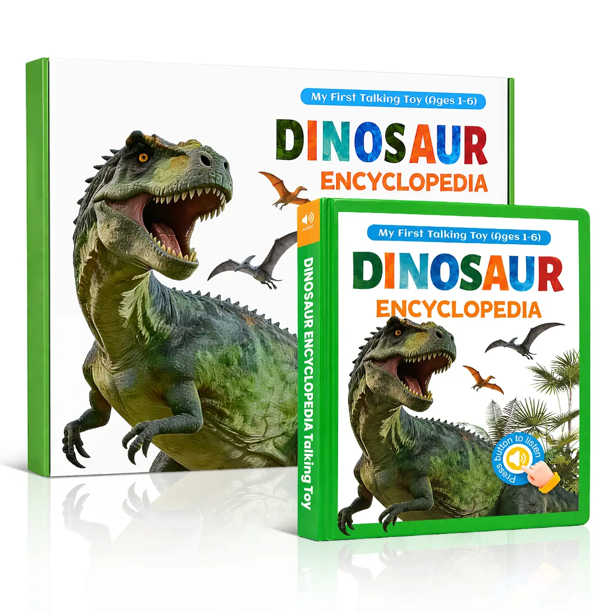 Talking Dinosaur Encyclopedia for Kids | 100+ Dinosaurs & 400+ Interactive Sounds | Earth Overlord Learning Book | Children's Sound Encyclopedia with Touch Activation