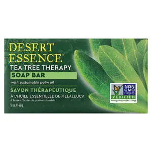 Desert Essence Tea Tree Therapy Soap Bar, 5 oz (142 g) Desert Essence Tea Tree Therapy Soap Bar, 5 oz (142 g)