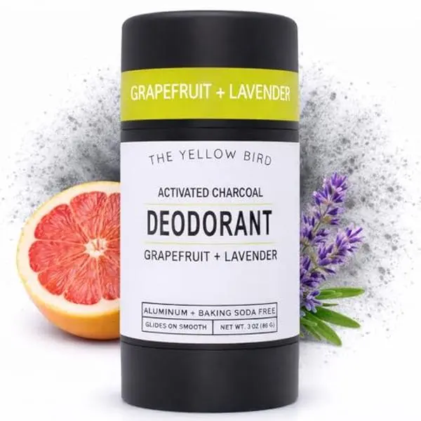 Magnesium Deodorant for Men & Women - Natural, USA Made, Aluminum & Baking Soda Free Deodorant. Long Lasting Protection for Sensitive Skin. Includes Charcoal, Essential Oils, and Organic Ingredients