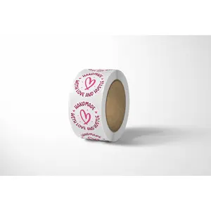 Handmade Thank You Stickers - 500 Count for Office Supplies and Wrapping Gifts