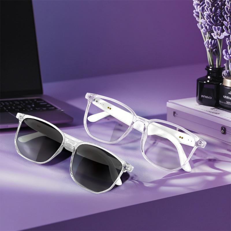 Smart Glasses Bluetooth Audio Sunglasses,Built-in Mic & Speakers,Unisex & Waterproof,For Motorcycle, Running, Summer Outdoor,Music Call