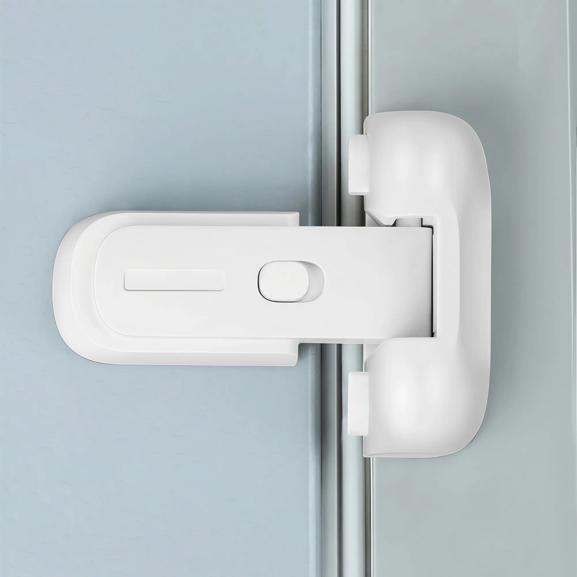 Child Safety Freezer Door Lock, Easy Install Zipper Lock, Keeps Door Closed, No Tools Required, Easy Setup, Childproof Refrigerator Lock, Security, Locking Mechanism, Door Closure, Childproofing, Door Protection, Secure Closure, Quick Setup