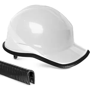 Full Brim Hard Hat Guard 39.3 Inch Hard Hat Accessories Helmet Protection Edge Trim Strengthen Full Brim Hard Hat for Hard Hat Edges of Cars Boats Vehicles(Hard Hat Not Including)(Black)