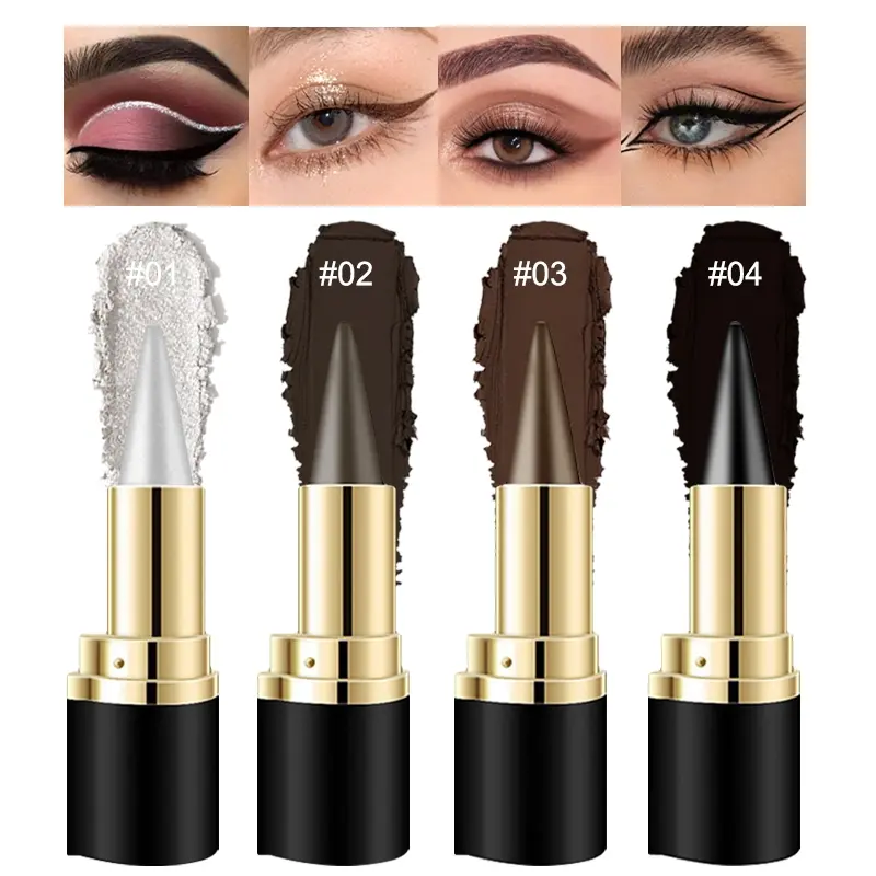 Gel Eyeliner Pen, Fine Texture & Pigmented, Waterproof & Smudge-Proof, Easy to Create Smooth Eyeliner for Perfect Eyes, Creme Gel Liner