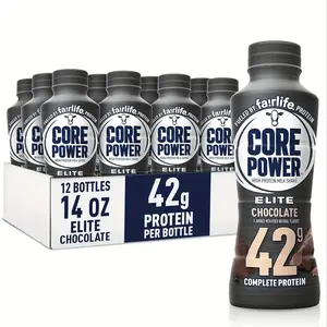 Core Power Fairlife Elite 42g High Protein Milk Shakes For kosher diet, Ready to Drink for Workout Recovery,  Chocolate, Vanilla, Strawberry,  14 Fl Oz (Pack of 12), Liquid, Bottle corepower protein