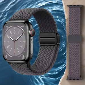 Breathable Water-Resistant Magnetic Band – Fits Apple Watch Series 1-10 SE – Adjustable Smartwatch Strap for Women Couple Gift