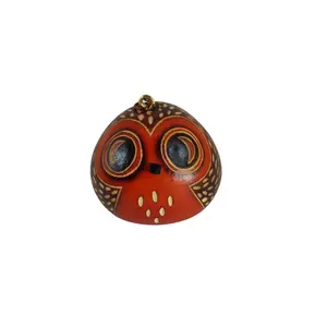 Deluxe Owl Handmade One Ornament Decoration - Peruvian Traditional Gourds