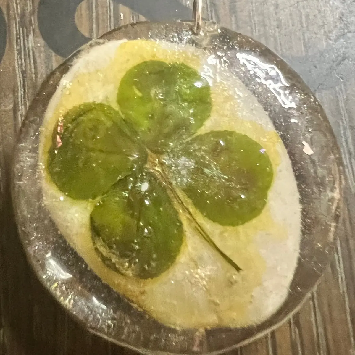 Hand made resin pendant
