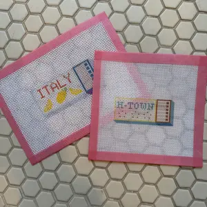 Hand Painted, Printed or Digital Needlepoint Chart – Matchbook Designs (18 Mesh Canvas)