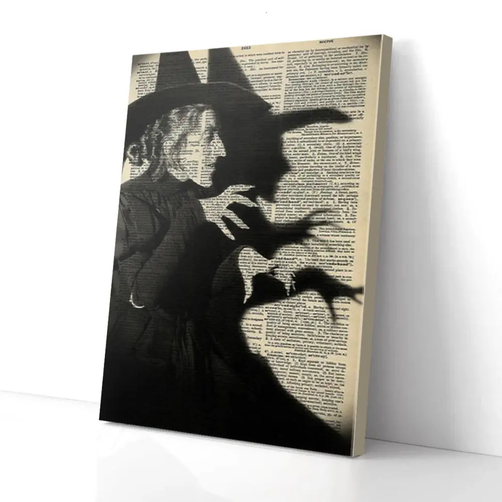 Trendy Poster-Wicked Witch Matte Poster, Canvas Wall Art Decor Colorful Room Gifts Decoration Ornaments Artistic Photo