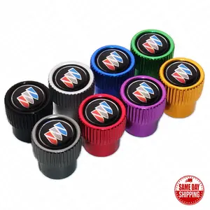 4pcs Gearwheel Style Universal Fit Buick Car Wheels Tire Air Valve Caps Stem Dust Cover 8 Colors