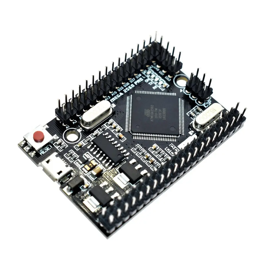 Mega 2560 PRO MINI 5V Embedded Development Board (CH340G ATmega2560-16AU) with Male Pinheaders, Micro USB Connector, 16 Analog Inputs, 4 UART Buses, 6-9V, 70 Digital I/O for Arduino Mega (Household Appliance Parts & Accessories), 70 I/O Pins, Plastic, Min