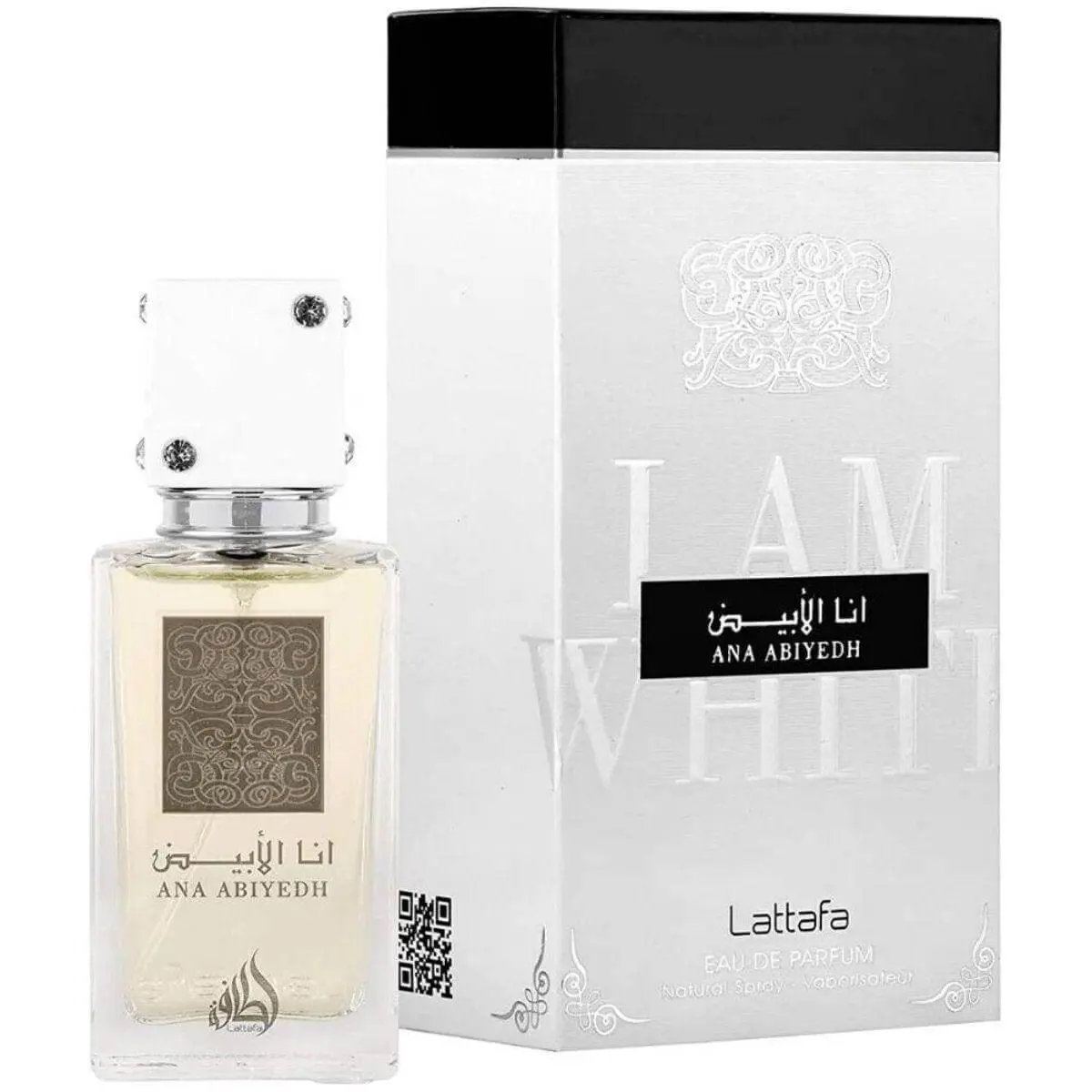 Ana Abiyedh by Lattafa Unisex Aromatic Woody EDP, Arabic Perfume Bottle Unisex Fragrance, 2.04 oz, New in Box, Aromatic Woody Fragrance