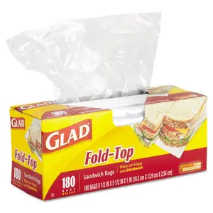 Tilex 60771 Fold-Top Sandwich Bags- Clear - 6.5 x 5.5 in.