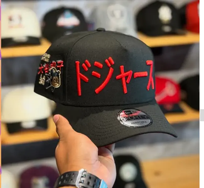 Vintage LA Dodgers Japanese Katakana Embroidered Side Patch Baseball Cap