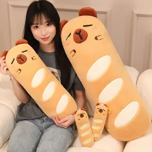 Adult Capybara Baguette Pillow Sofa Cushion Living Room Bedroom Bedside Bay Window Creative Food Animal Pillow