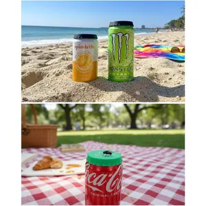 Reusable Silicone Soda Can Lids (6 pack) – Drink Can Covers for Outdoor, Travel & Everyday Use
