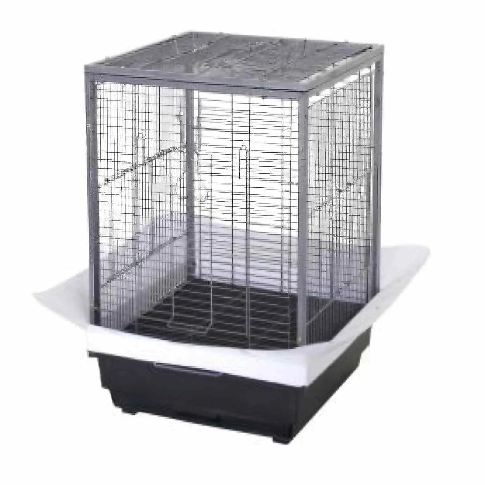 Small Bird Cage, Portable Bird Cage with Pull-Out Tray, Transparent Feeder, Metal Bird Cage for Parakeets Canaries Cockatiels Lovebirds Conures