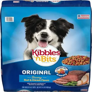 Kibbles 'n Bits Original Savory Beef & Chicken Flavor Dry Dog Food, 31 Pound Bag