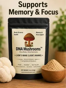 Lion Mane- Mushroom support focus, mental clarity, nerve health, supports brain wellness made with high quality ingredients PURE,POTENT Dietary Healthcare Supplement Edible Supplement