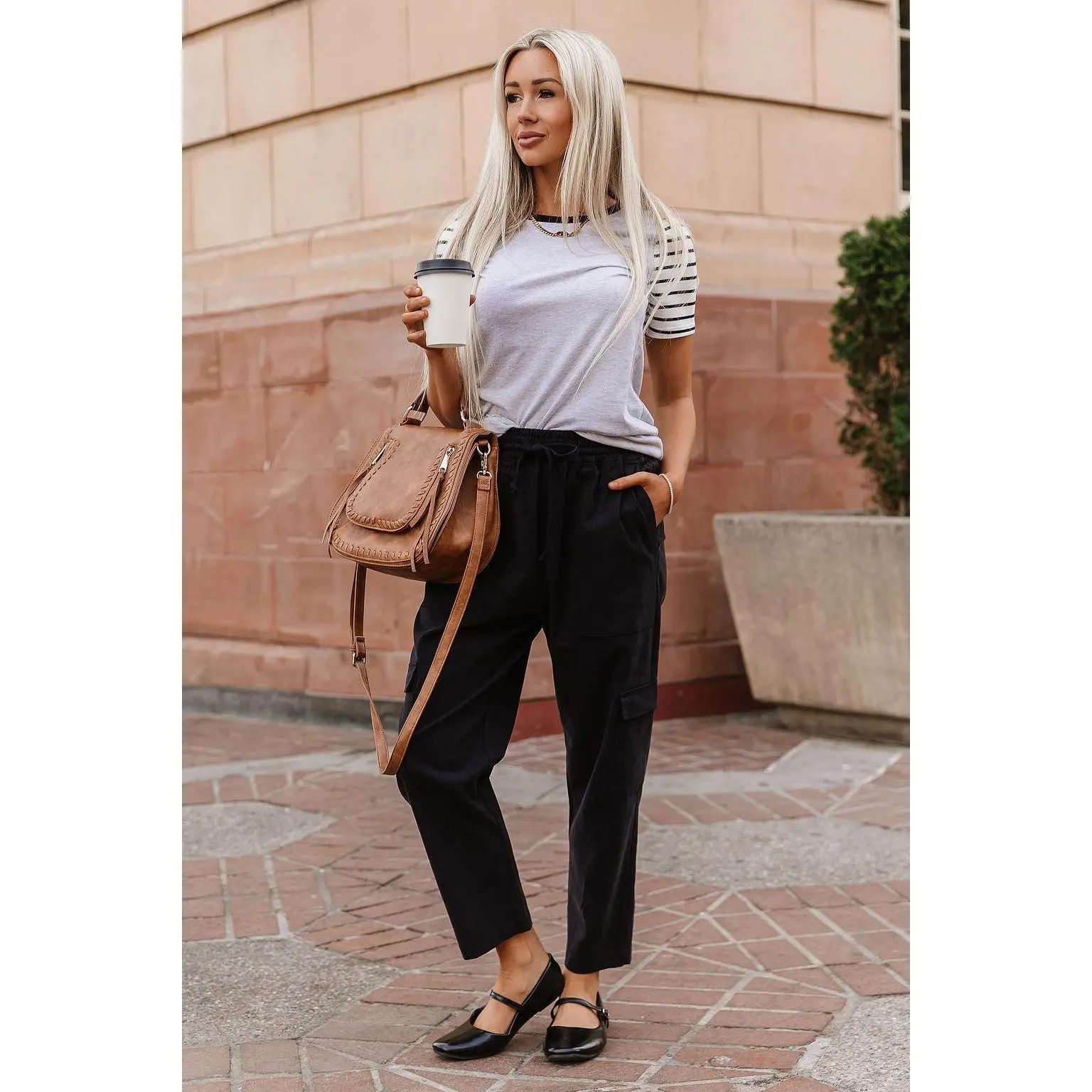 Cargo Cutie Crop Pants - Black | Womenswear Bottoms Cropped Cargo Pocket | XS-3XL | Plus Size Cargo Pants Cotton