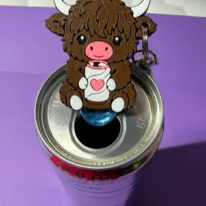 Highland Cow  Pop Can Opener/ Soda Tab Opener Keychain