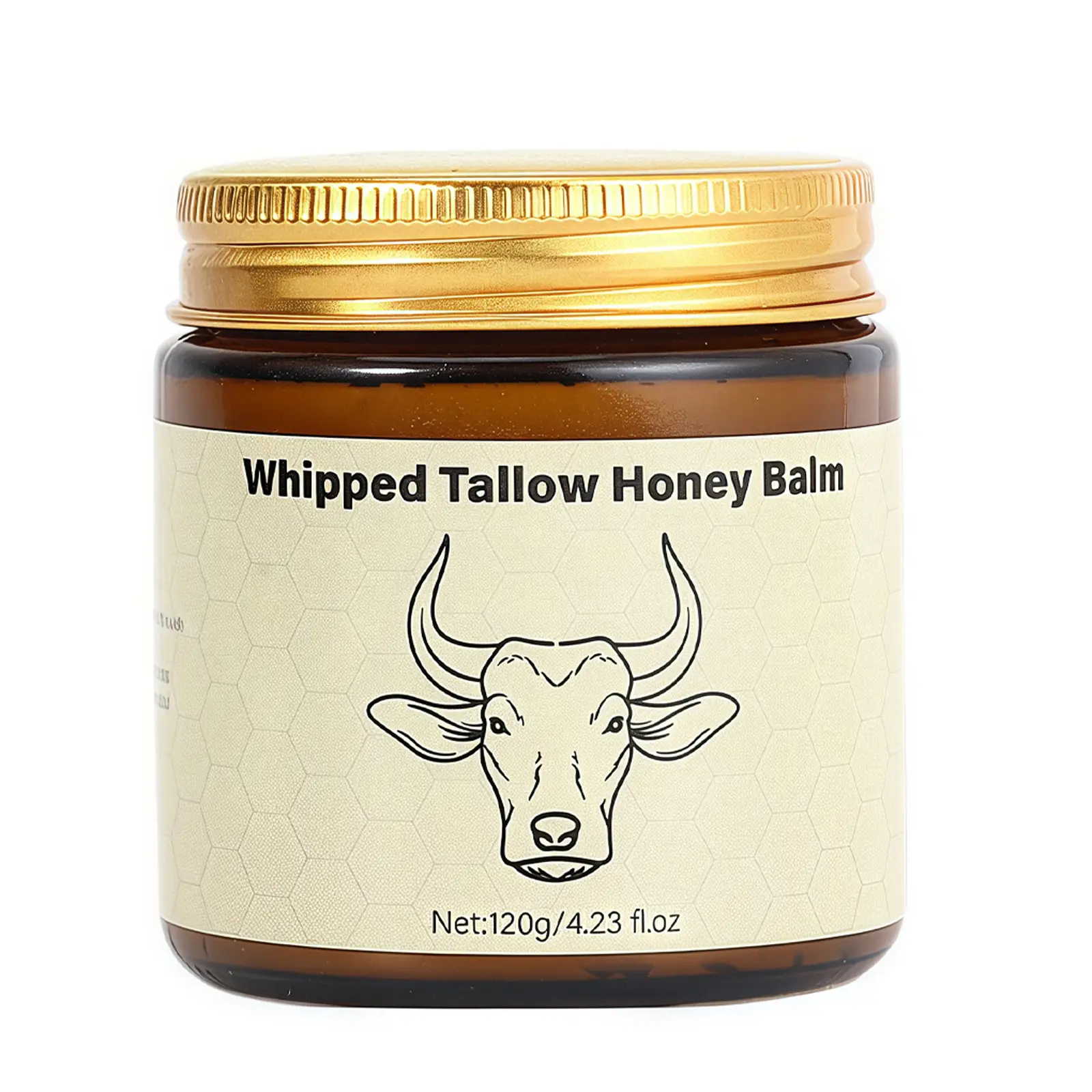 Lopeie Whipped Grass-Fed Beef Tallow Honey Balm - 4 Oz,Moisturizing Cream for Soft, Smooth Skin - Handmade All-Natural Moisturizer - Lavender