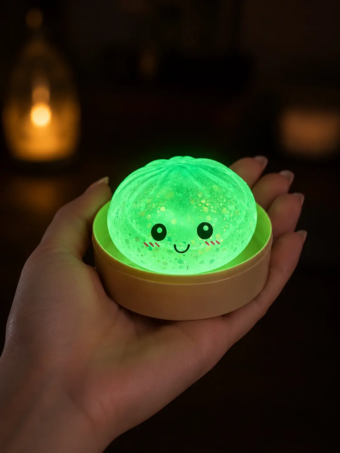 1-Piece Glow-in-the-Dark Squishy Set – !!!!MUST CHARGE 30min UNDER THE SUN FOR IT TO GLOW!!! Soft, Stretchy Sensory Toys that Light Up for Nighttime Fun & Relief ! (Colors are selected at random; variety is not guaranteed.)