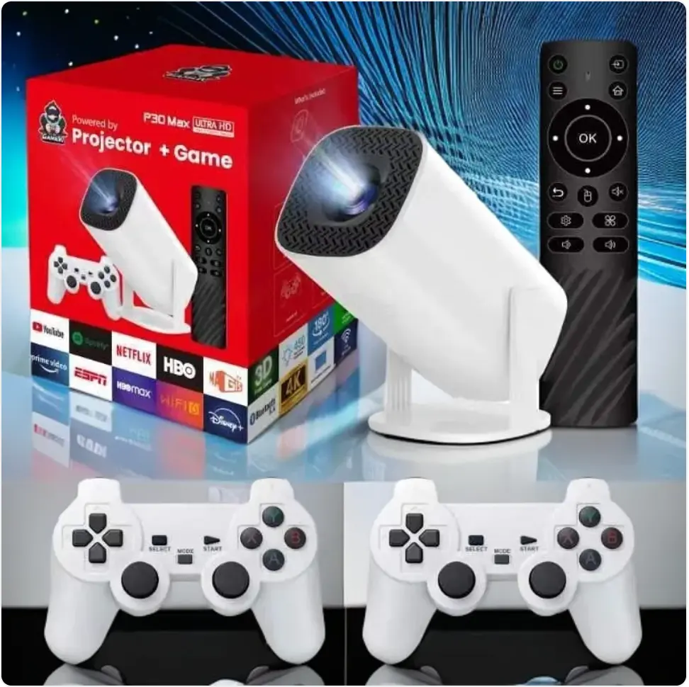 4K HD Gaming Projector – Ultra-Clear and Smooth Display