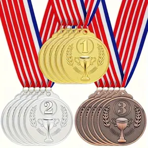 Number Medal, Gold Silver Bronze Award Medals, Sports Medal, Medals for School, Sports Meeting, Sports Events, Celebration Souvenir