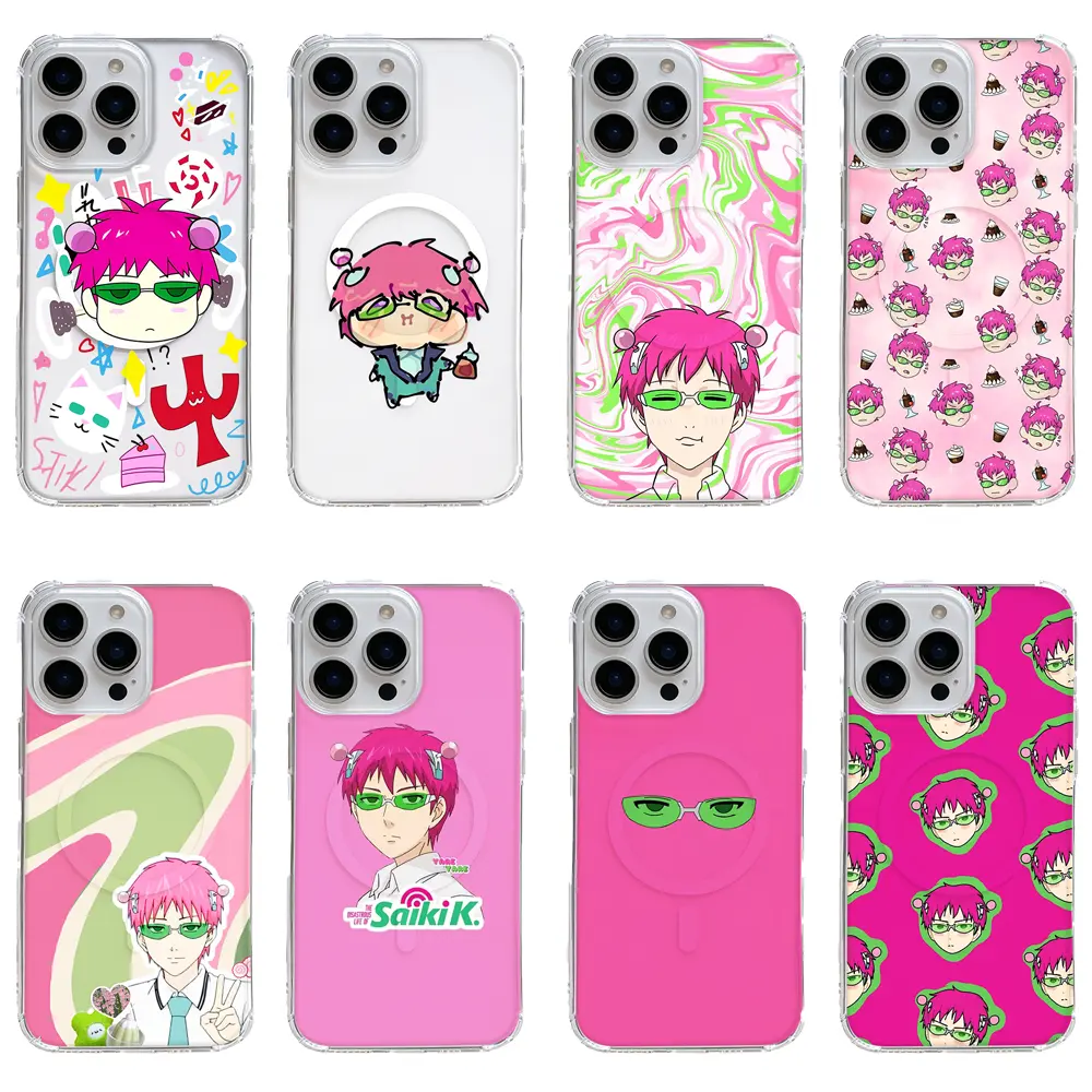 Saiki Kusuo Saiki K Magnetic Phone Cases for iPhone 17 Air 16 Pro Max 15 14 Plus 13 12 11 Kawaii Anime Shockproof Protective Cover