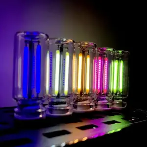 USB Car Atmosphere Light, Touch Dimmable LED Filament Lamp Bulb Portable Plug and Play Night Light Decorative Light for Car Home Bedroom