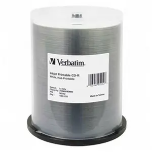 212 MAIN Inkjet Printable CD-R Media - 52x Speed, 700MB Data Storage, Hub Printable, 120mm Standard Size Inkjet CDs for Home & Garden Data Needs