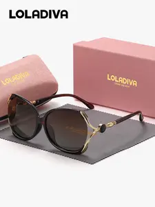 LolaDiva 1 Piece Unisex Asymmetrical Sunglasses Polarized Full Frame Sunglasses UV400 The staple for literati, a poetic life