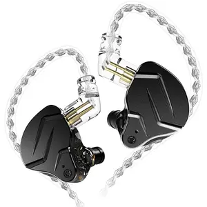KZ ZSN PRO X Hybrid Banlance Armature with Dynamic in-Ear Earphone  ZSNPROX 1BA+1DD HiFi Headset ZSNPRO X erabuds (Without Mic, Black)