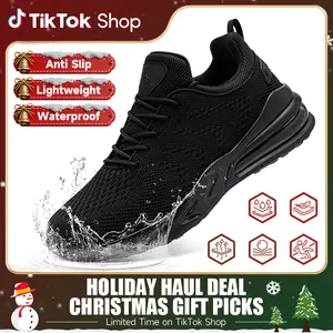 Non-Slip Work Shoes SRC Oil Resistant Breathable Mesh Comfort Chef Footwear Men's & Women's Versions Black Nurse Shoes Lightweight Girl Closed with Laces Anti Slip Waterproof