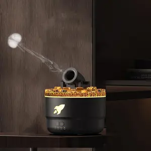 Novelty Design Essential Oil Diffuser Humidifier, 5v USB Plug-In Colorful Light, Creative Mist Output Methods, Water Shortage Power Protection, Air Revitalizer Humidifier