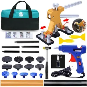 Dent Puller - Dent Repair Kit, Auto  Dent Puller Kit with Adjustable Golden Dent Lifter Puller for   Hail Dent Removal Dent Remover Automobile  Repair
