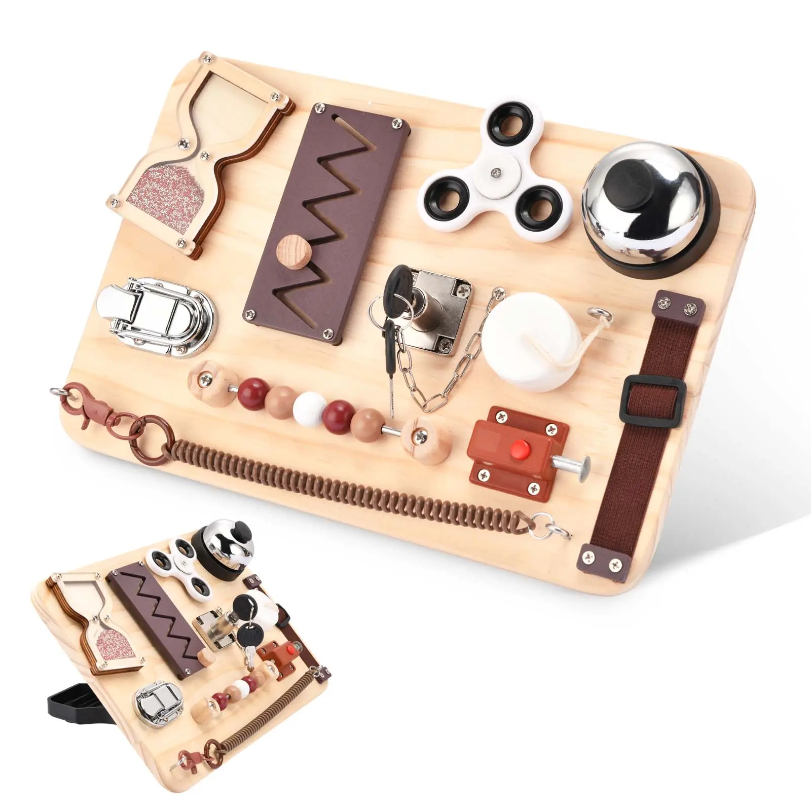 Fidget Busy Game Board Set - Fidget Toy for Seniors, ADHD Toy, Alzheimer's Support & Anxiety Relief Gadget, Gift for Seniors, Adhd Toys