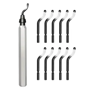 11 Blades Deburring Tool Suitable for 3D Printing, High-Quality High-Speed Steel Blades for Smooth Edge Processing - Perfect for HVAC, Metal and Resin, and Professional Conduit Expanding, 3D Printer Accessories