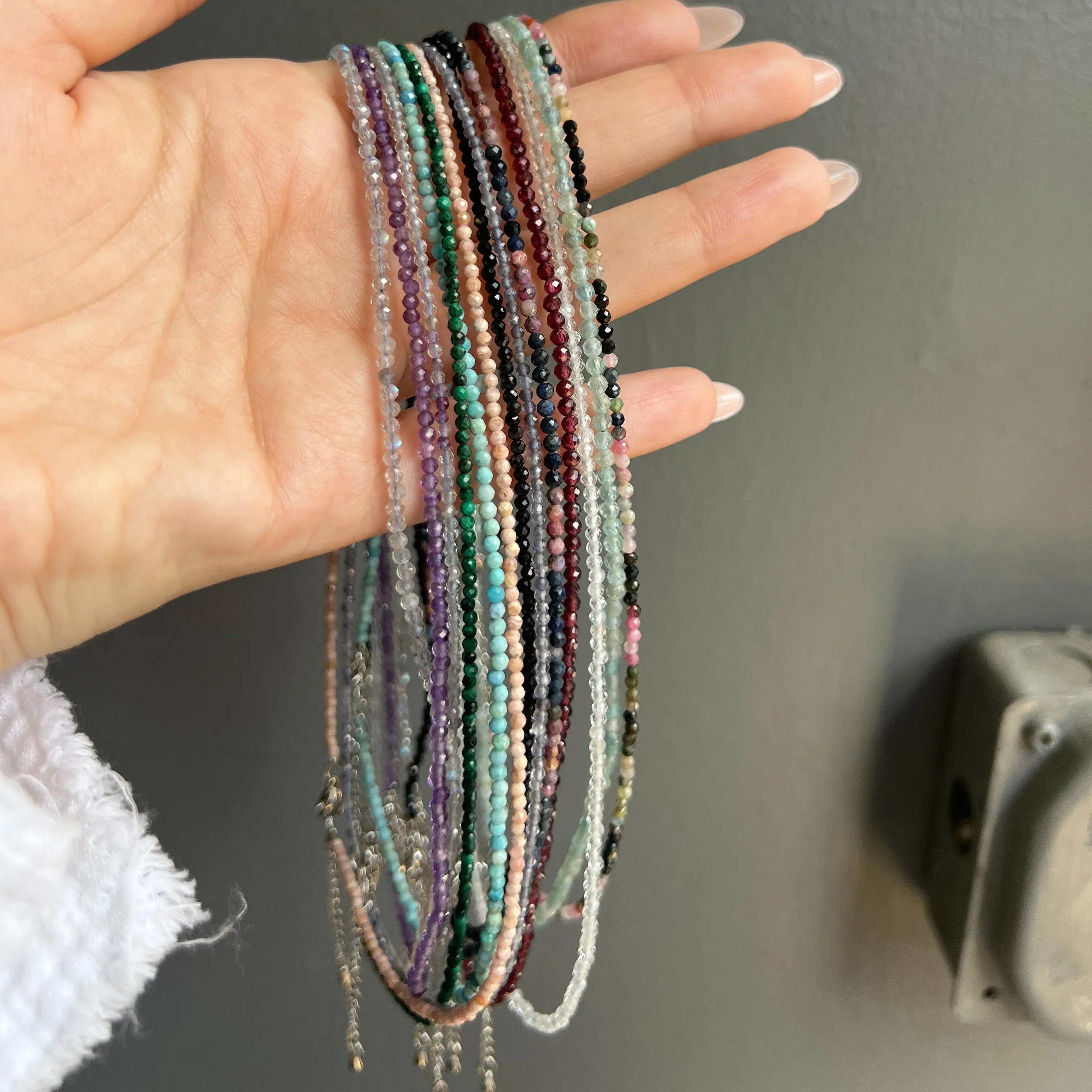 Pick 2 for $22! Crystal Beaded Necklace - 16 Inches with 2 Inch Extension