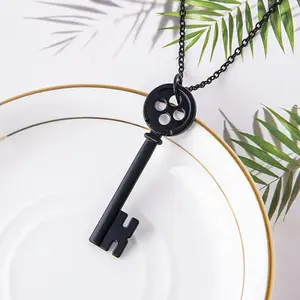 {Necklace} Simple style key shaped pendant necklace - Versatile for both men and women, give to family and friends