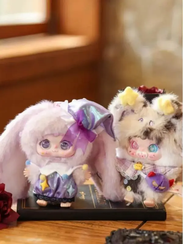 YK-JiiMo "Eclipse Moon Demon" Series Blind Box - 6+3 Hidden Cute Stuffed Animals, Unisex Cartoon Character Stuffed Toy, Ideal Gift for Toy Collectors