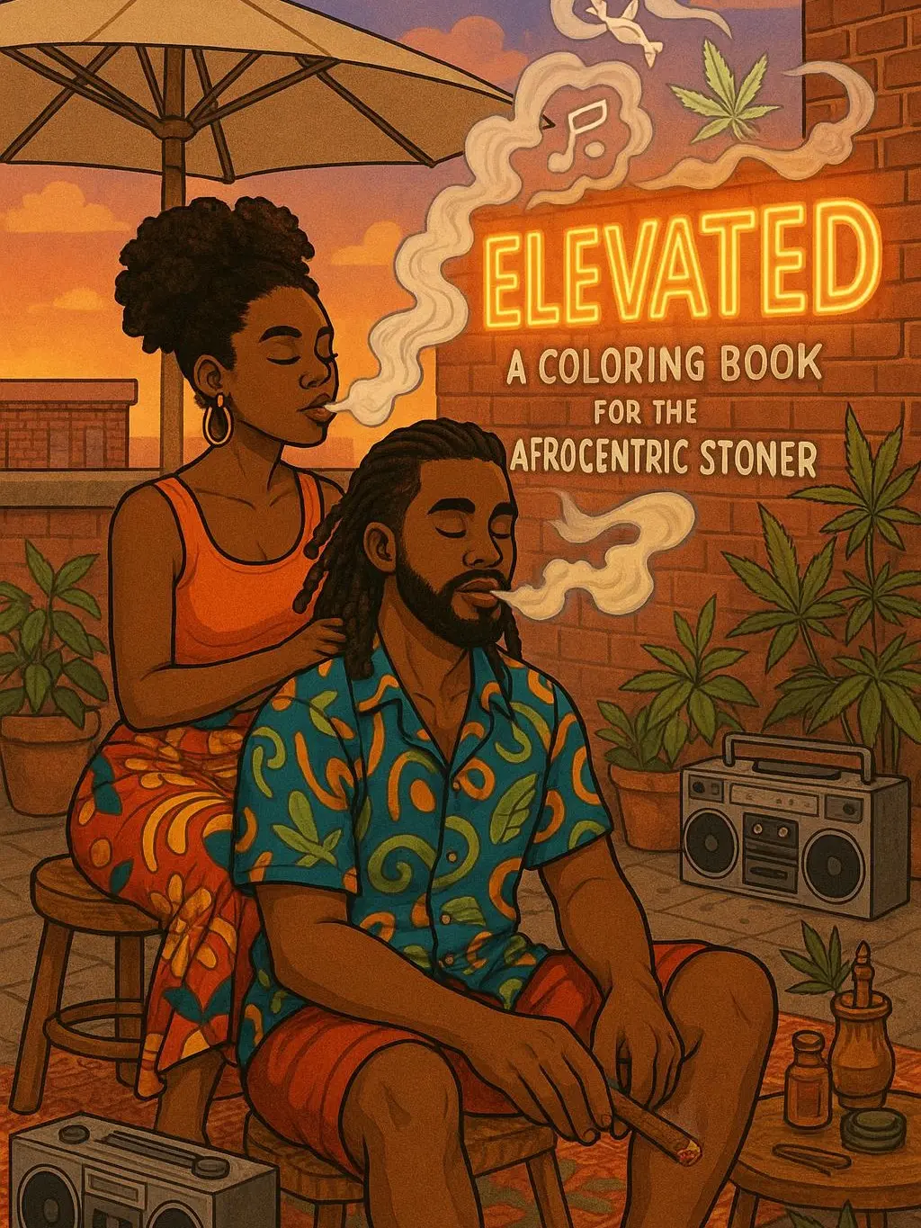 Elevated: A Coloring Book for the Afrocentric Stoner