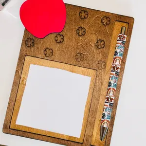 Customized Teacher desk pen & notepad holder