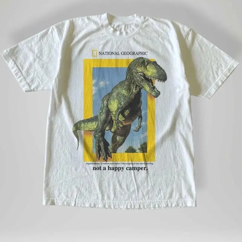 National Geographic not Happy Camper Retro T-Shirt