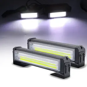 Truck COB LED Flashing Light, Car Grille Warning Lamp & Roof Alert Light, Universal 12 V/24 V Strobe Car Light with Multiple Flash Modes and Aluminum Housing